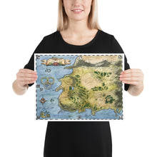 Load image into Gallery viewer, Wheel of Time Vintage Watercolour Map, Giclée Matte Art Print
