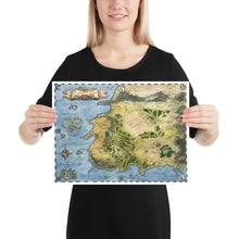 Load image into Gallery viewer, Wheel of Time Vintage Watercolour Map, Giclée Matte Art Print