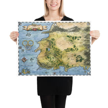 Load image into Gallery viewer, Wheel of Time Vintage Watercolour Map, Giclée Matte Art Print