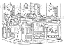 Load image into Gallery viewer, The Temple Bar Pub of Dublin Downloadable Colouring Page