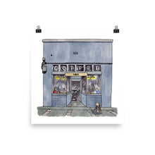 Load image into Gallery viewer, Habit Coffee Shop Victoria BC | Watercolour Art Print