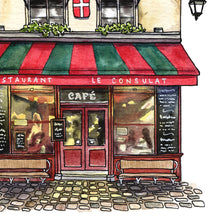 Load image into Gallery viewer, Le Consulat Cafe of Paris | Watercolour Art Print