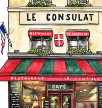 Load image into Gallery viewer, Le Consulat Café of Paris Colouring Page
