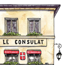 Load image into Gallery viewer, Le Consulat Cafe of Paris | Watercolour Art Print