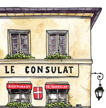 Load image into Gallery viewer, Le Consulat Café of Paris Colouring Page