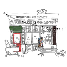 Load image into Gallery viewer, Shakespeare and Company Paris Bookshop Colouring Page