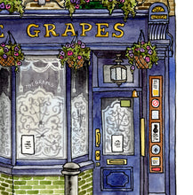 Load image into Gallery viewer, The Grapes, Limehouse, London Pub | Framed Giclee Art Print