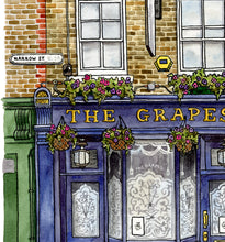 Load image into Gallery viewer, The Grapes, Limehouse, London Pub | Framed Giclee Art Print