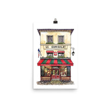 Load image into Gallery viewer, Le Consulat Cafe of Paris | Watercolour Art Print