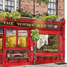 Load image into Gallery viewer, The Temple Bar Pub of Dublin | Watercolour Art Print