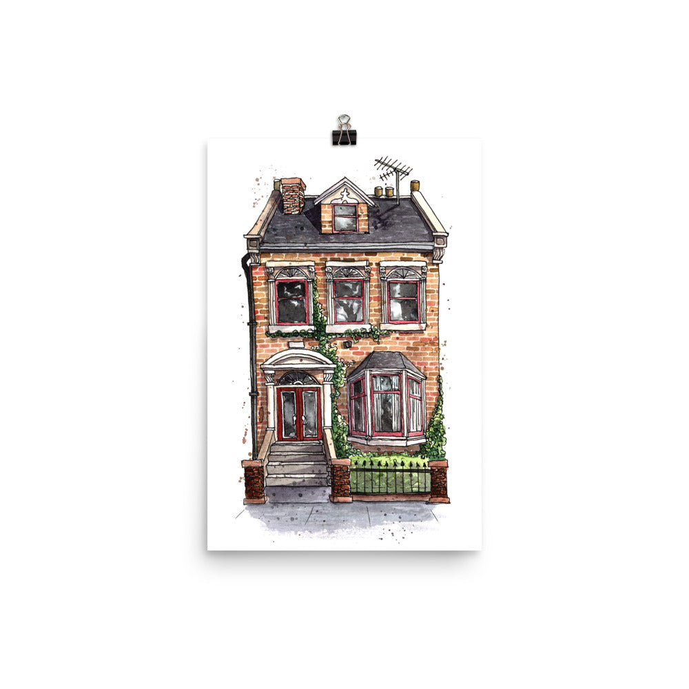 London Townhouse | Watercolour Art Print