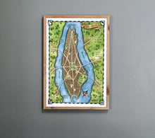 Load image into Gallery viewer, Tar Valon Wheel of Time Map, Giclée Watercolour and Ink Fantasy Map