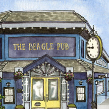 Load image into Gallery viewer, The Beagle Pub of Cook Street Victoria | Watercolour Art Print