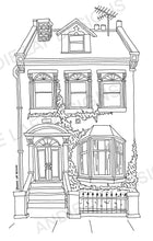 Load image into Gallery viewer, London Townhouse Downloadable Colouring Page