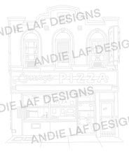 Load image into Gallery viewer, Lenny's Pizza in Brooklyn Colouring Page
