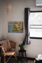 Load image into Gallery viewer, Wheel of Time Vintage Watercolour Map, Giclée Matte Art Print