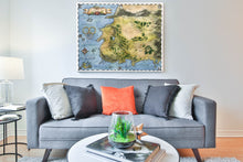 Load image into Gallery viewer, Wheel of Time Vintage Watercolour Map, Giclée Matte Art Print