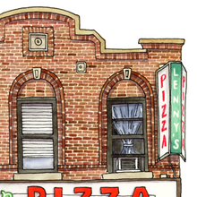 Load image into Gallery viewer, Lenny's Pizza in Brooklyn Colouring Page