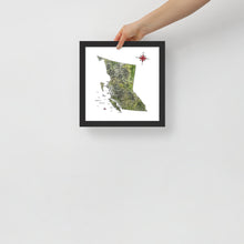 Load image into Gallery viewer, Rustic Map of British Columbia | Watercolour Art Print