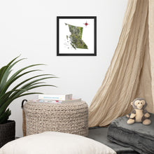 Load image into Gallery viewer, Rustic Map of British Columbia | Watercolour Art Print