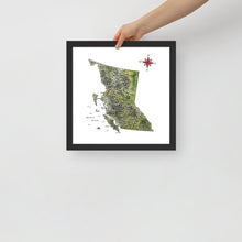 Load image into Gallery viewer, Rustic Map of British Columbia | Watercolour Art Print