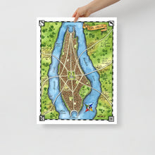 Load image into Gallery viewer, Tar Valon Wheel of Time Map, Giclée Watercolour and Ink Fantasy Map
