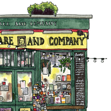 Load image into Gallery viewer, Shakespeare and Company Paris Bookshop Colouring Page