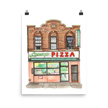 Load image into Gallery viewer, Lenny's Pizza in Brooklyn, New York | Watercolour Art Print