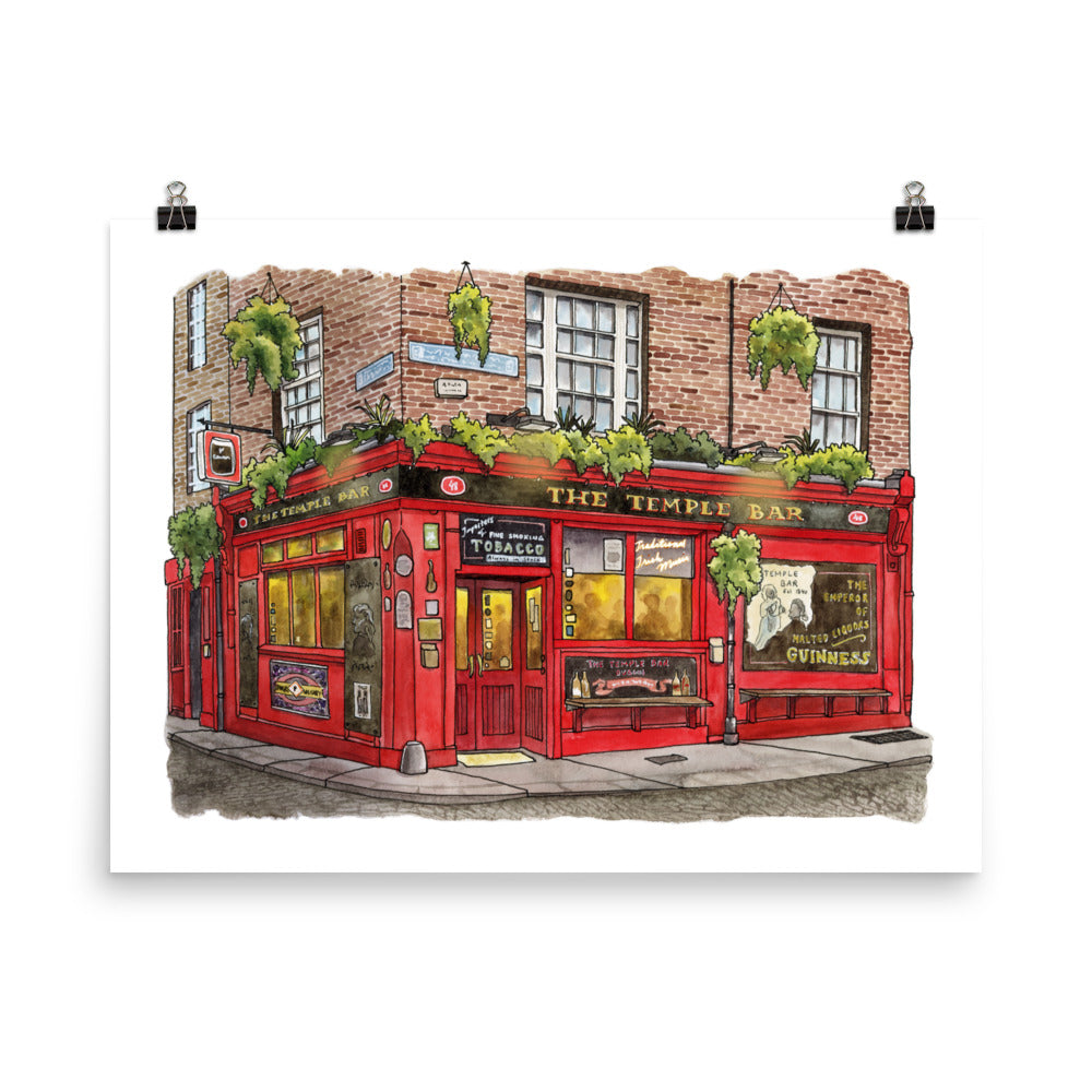 The Temple Bar Pub of Dublin | Watercolour Art Print