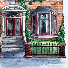 Load image into Gallery viewer, London Townhouse Downloadable Colouring Page
