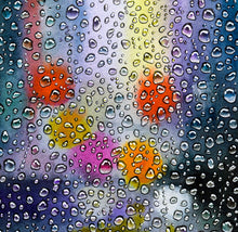 Load image into Gallery viewer, Raindrops on the Window | Watercolour Art Print
