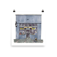 Load image into Gallery viewer, Habit Coffee Shop Victoria BC | Watercolour Art Print
