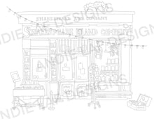 Load image into Gallery viewer, Shakespeare and Company Paris Bookshop Colouring Page
