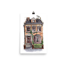 Load image into Gallery viewer, London Townhouse Downloadable Colouring Page
