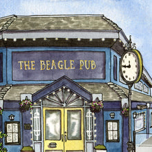 Load image into Gallery viewer, The Beagle Pub of Cook Street Victoria | Watercolour Art Print
